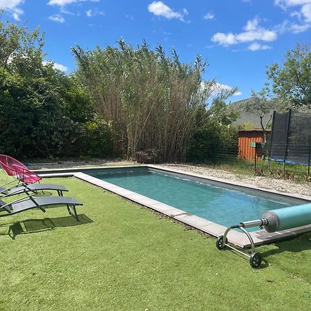 Saint-Christol-lès-Alès Appartement Rez De Chaussee Maison Independant Avec Piscine מראה חיצוני תמונה